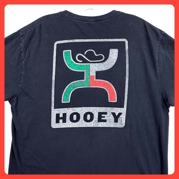 Hooey Other - Hooey Graphic T-Shirt Men XL Black Cotton Short Sleeve Western Logo Tee